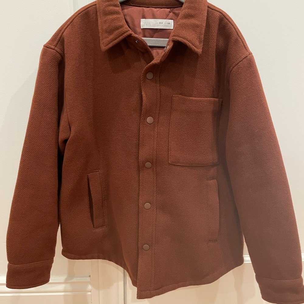 Zara Boys Blended Fabric Overshirt